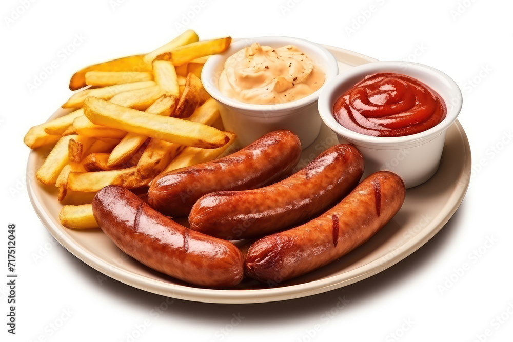 A delicious hot dog with chips and dip combo