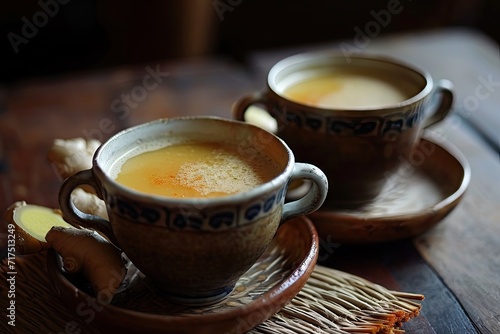 Bandrek a traditional Sundanese drink from West Java Indonesia is a hot and spicy beverage made with ginger water palm sugar and condensed milk