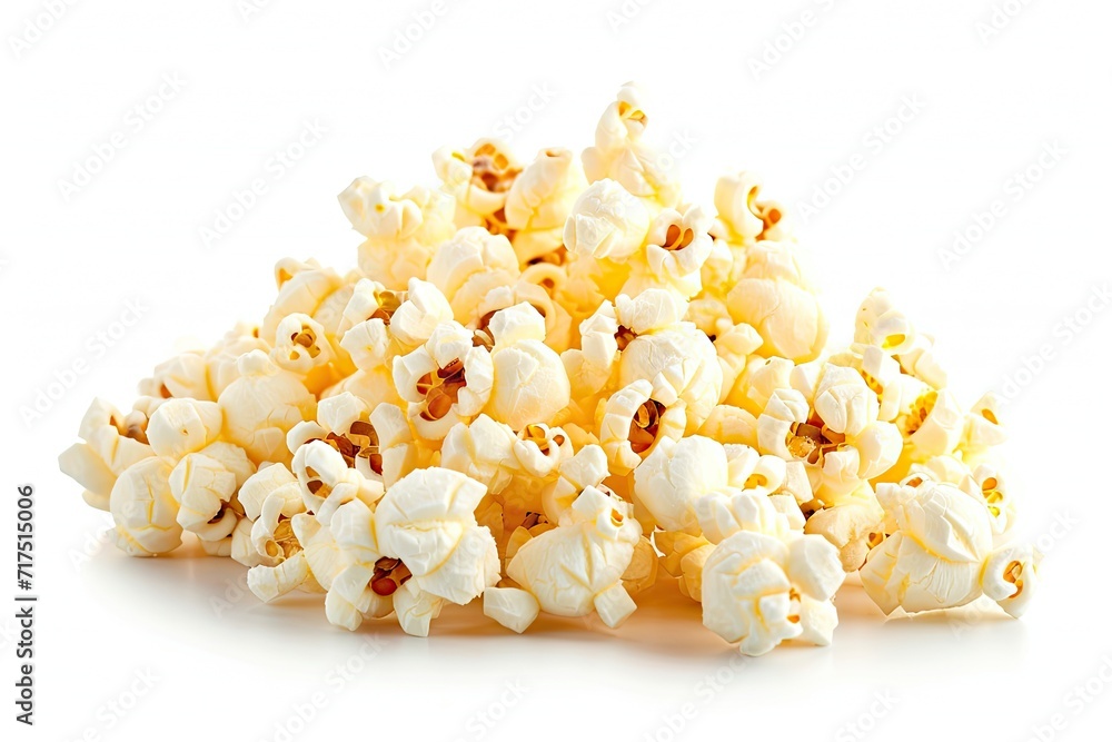 Packaged popcorn on white background Packaged popcorn on white background