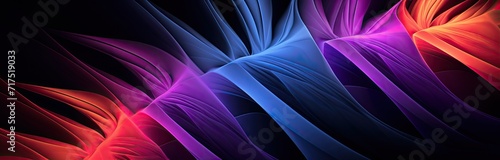 A futuristic backdrop featuring vibrant pink and blue neon lights in dynamic, high-speed wave formations. © Murda