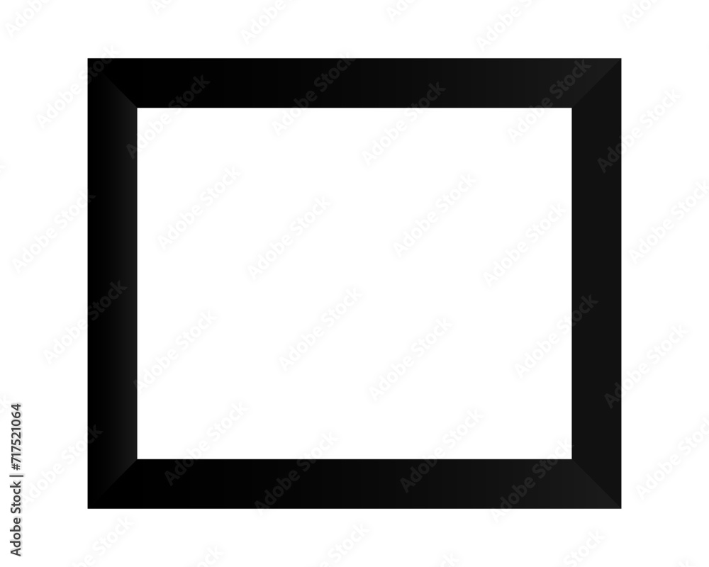 Black rectangle frame for photo Black rectangle frame for photo