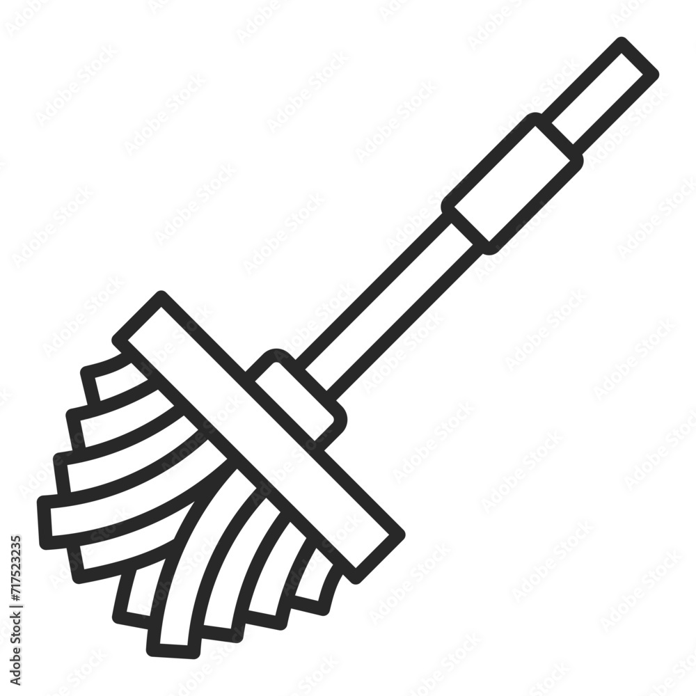   Mop line icon
