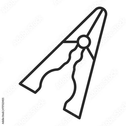   Clothespin line icon