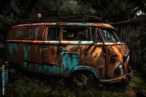 old abandoned car