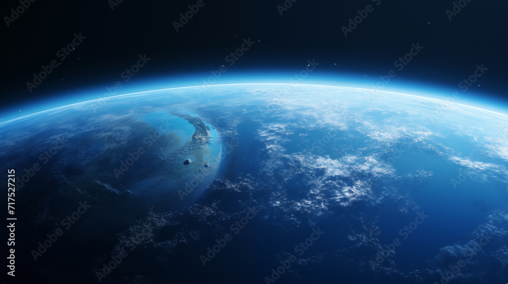 3D illustration of the planet Earth from space. Background for earth day, astronomy day, and environment day