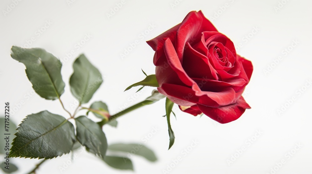 single red rose isolated on white background single red rose isolated on white background