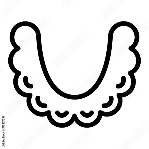 straightens teeth outline icon