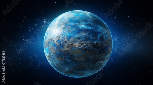 Fototapeta Naklejka Na Ścianę i Meble -  3D illustration of the planet Earth from space. Background for earth day, astronomy day, and environment day