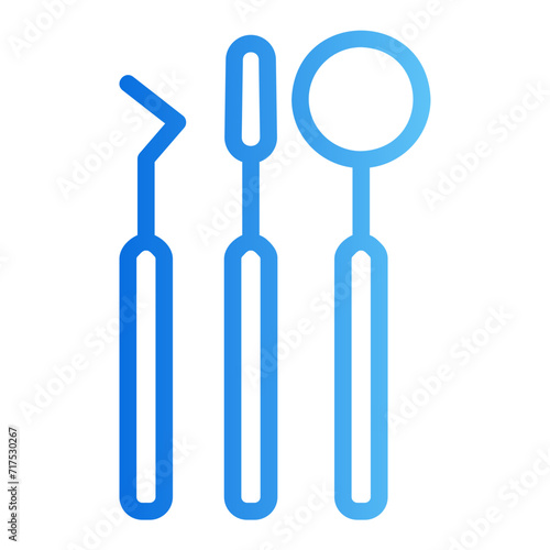 dental equipment gradient icon