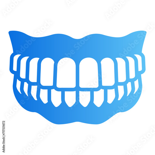 denture gradient icon