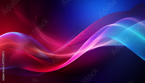 A colorful wave on a dark abstract background © Creative Art7