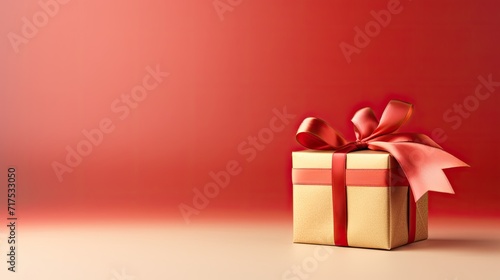 Wallpaper Mural Gift box on a clean background in the style of the new year where there is space for text Torontodigital.ca