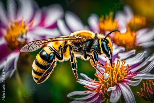 bee on flower © awais
