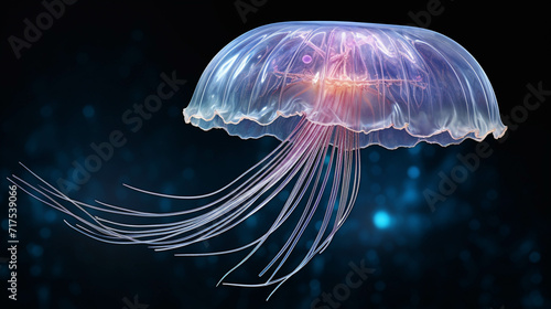 jellyfish in aquarium high definition(hd) photographic creative image