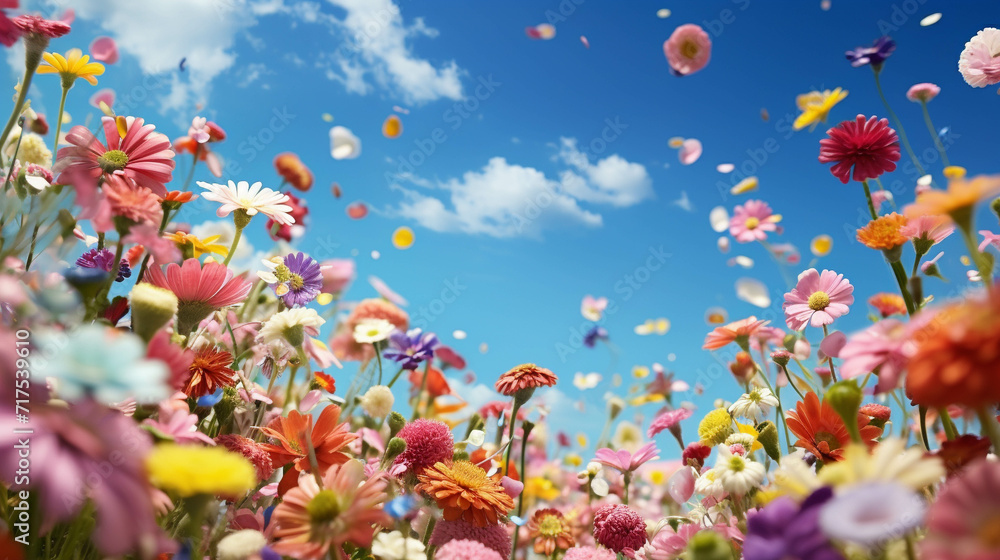 flowers and sky high definition(hd) photographic creative image