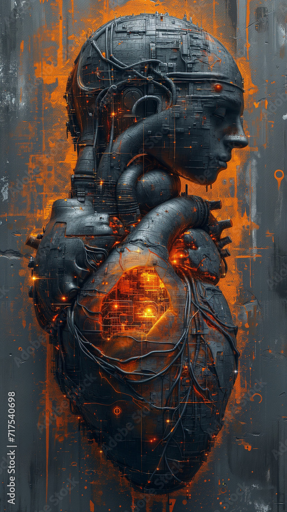 A captivating masterpiece depicting the essence of love through a woman's figure, adorned with a heart and illuminated by mesmerizing lights, crafted with the precision and grace of a skilled artist' A captivating masterpiece depicting the essence of love through a woman's figure, adorned with a heart and illuminated by mesmerizing lights, crafted with the precision and grace of a skilled artist'
