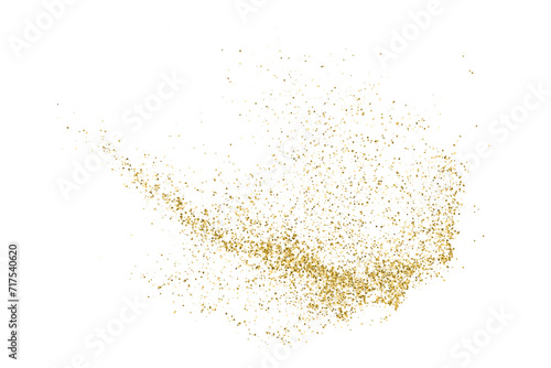 Gold Vector Texture Pattern on White Background. Light Golden Confetti. Yellow Illustration Backdrop. Design Element.