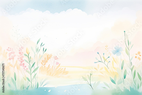 Pastel design inspiration Exploring the magic of illustration , cartoon drawing, water color style © Watercolorbackground