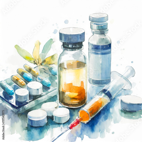 Colorful Compounds: A Watercolor Exploration of the World of Pharmaceuticals