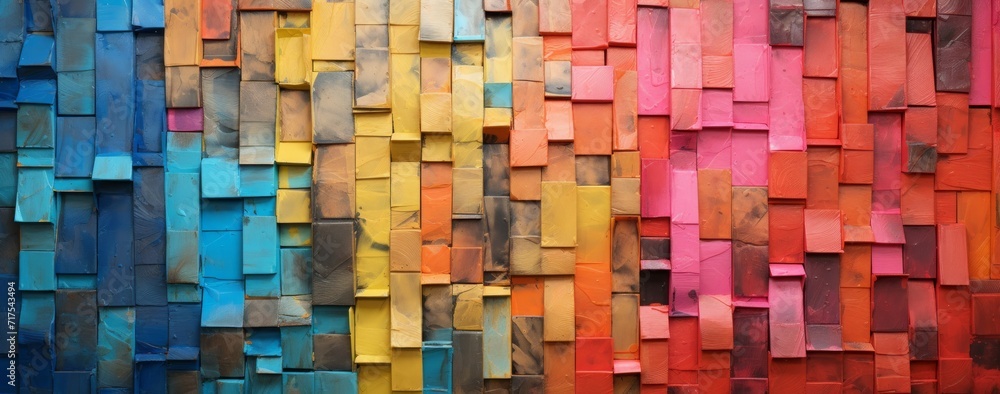 Abstract texture background from colored geometric shapes. multicolour wall art Abstract texture background from colored geometric shapes. multicolour wall art