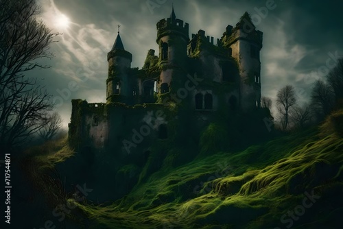castle in the moonlight