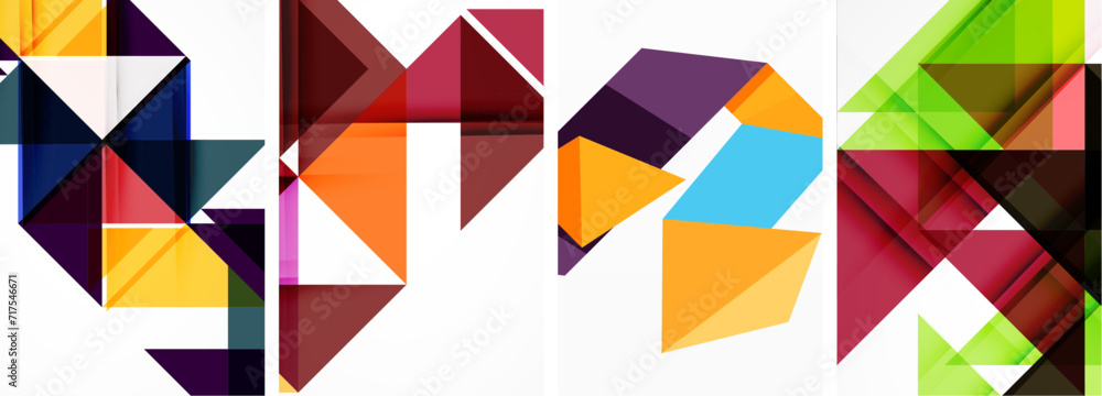 Triangle poster set for wallpaper, business card, cover, poster, banner, brochure, header, website Triangle poster set for wallpaper, business card, cover, poster, banner, brochure, header, website