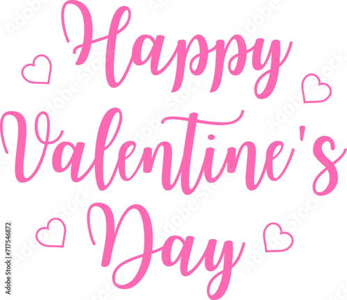 Happy valentine's day calligraphy banner, lettering