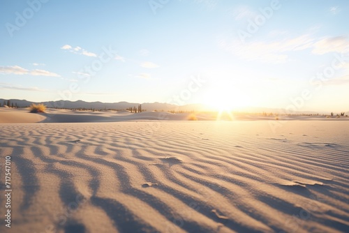 desert dunes casting long shadows at sunset