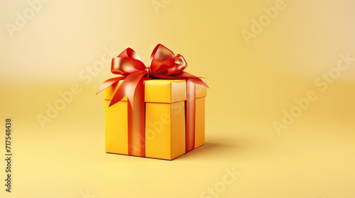 Wallpaper Mural Gift box on a clean background in the style of the new year where there is space for text Torontodigital.ca