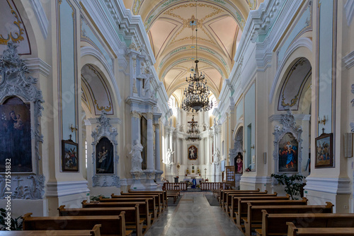 interior of the cathedral 