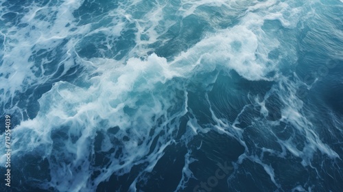 Water waves  whirlpools  strong sea currents  top view