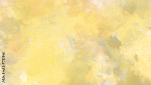 abstract background yellow and gray wetercolor. Beautiful bright yellow grunge watercolor background for template design.