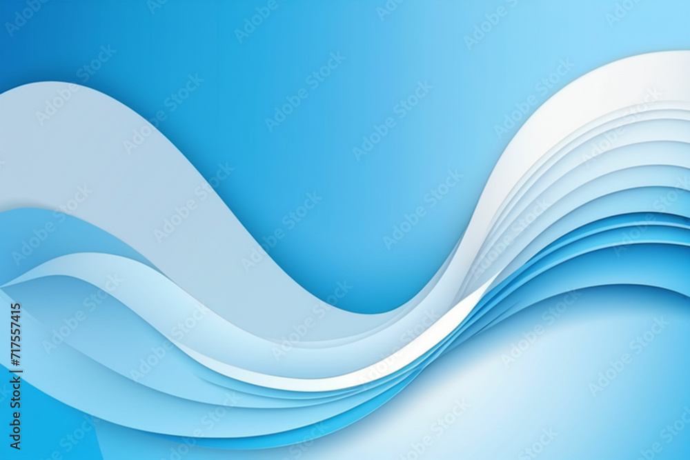 Obraz premium abstract blue wave background