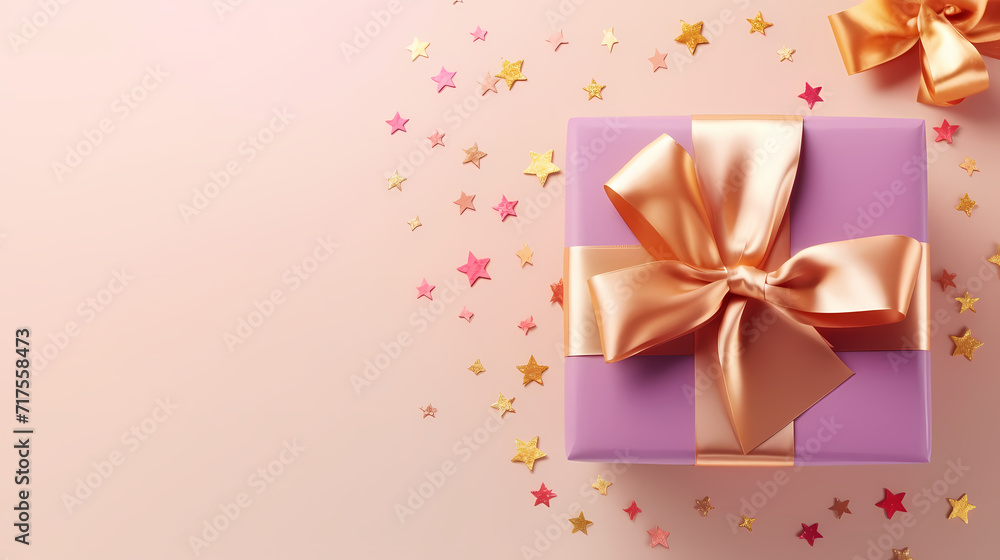 Gift box background. Gifts with copy space. For Christmas gifts, holidays or birthdays Gift box background. Gifts with copy space. For Christmas gifts, holidays or birthdays