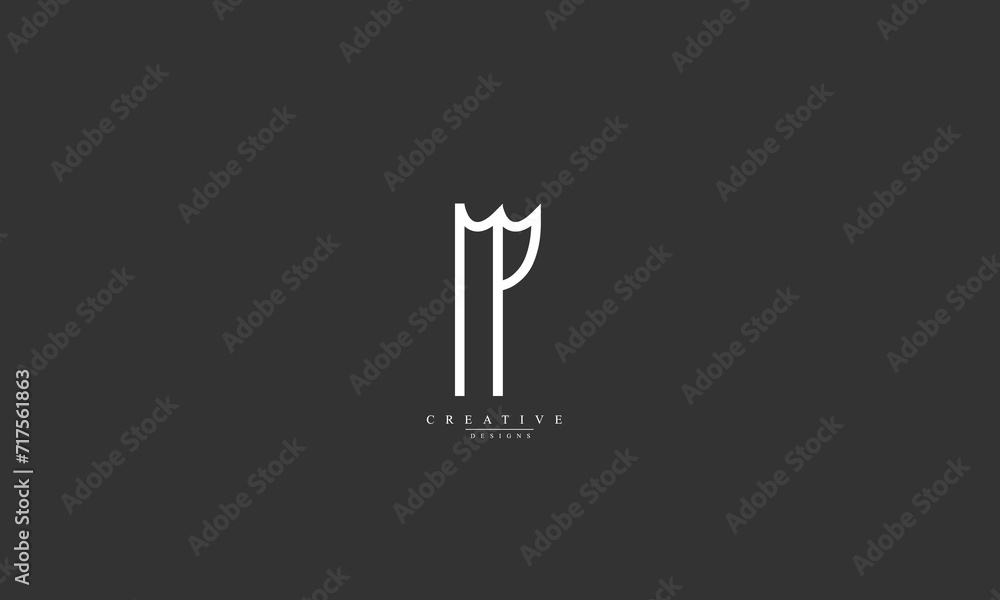 Alphabet letters Initials Monogram logo M P MP PM Alphabet letters Initials Monogram logo M P MP PM