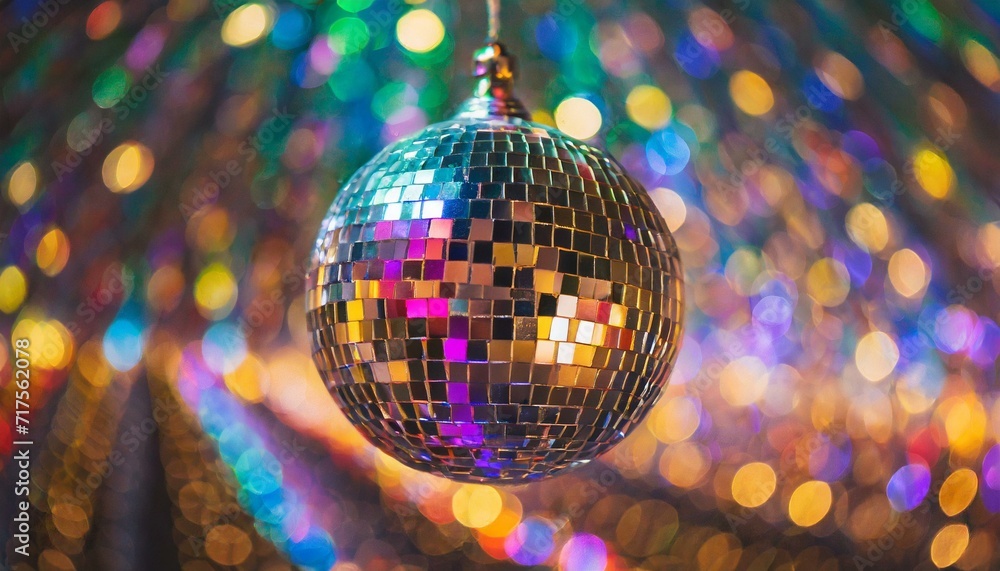 Obraz premium Hypnotic Harmony: Psychedelic Lights Dance with an Unreal Disco 