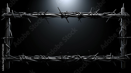 barbed wire fence high definition(hd) photographic creative image photo