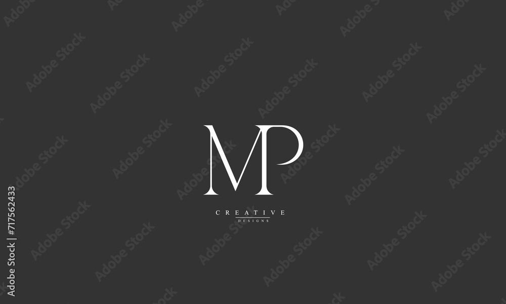 Alphabet letters Initials Monogram logo M P MP PM Alphabet letters Initials Monogram logo M P MP PM