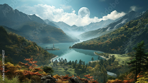 lake in the mountains high definition(hd) photographic creative image © Ghulam