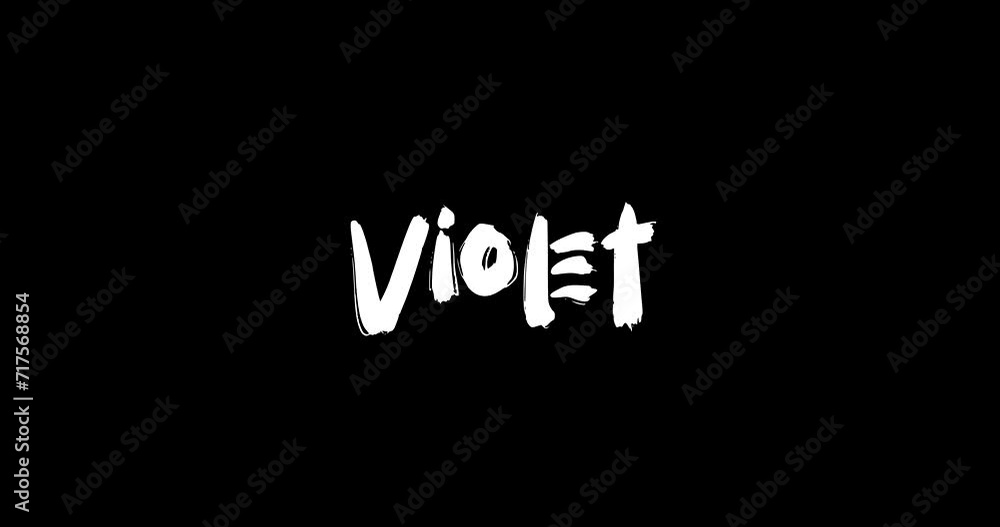 Violet Women Name in Grunge Dissolve Transition Effect of Animated Bold Text Typography on Black Background Violet Women Name in Grunge Dissolve Transition Effect of Animated Bold Text Typography on Black Background