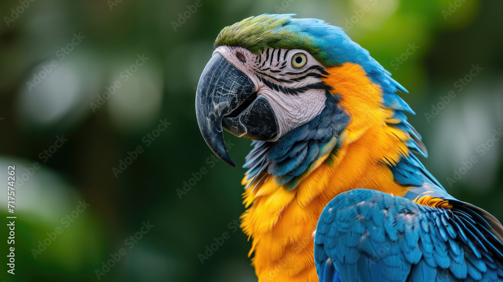 A macaw parrot in nature.