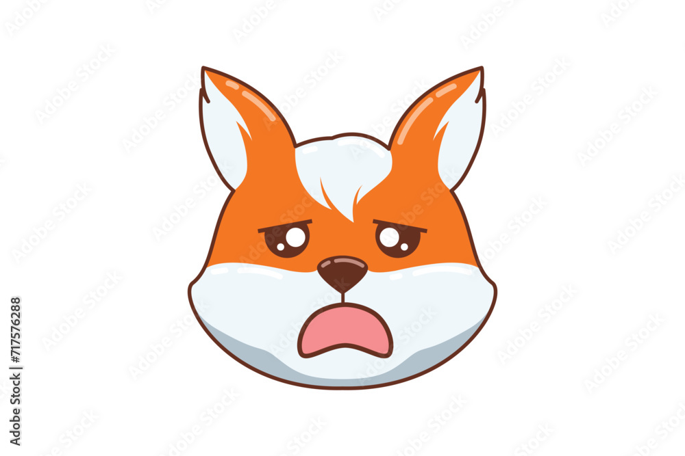 Fototapeta premium Cute Shiba Inu Expression Sticker