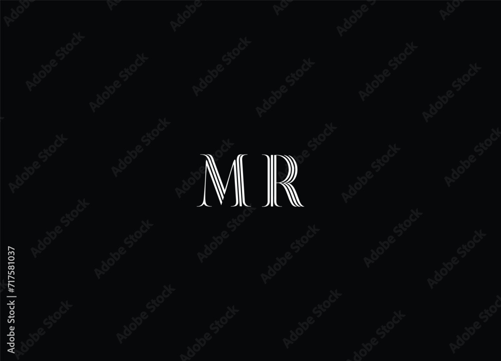 Best MR letter logo design 