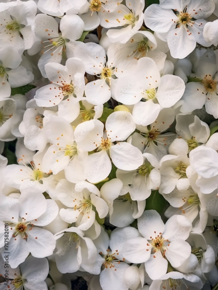 White crab apple flowers in bloom White crab apple flowers in bloom