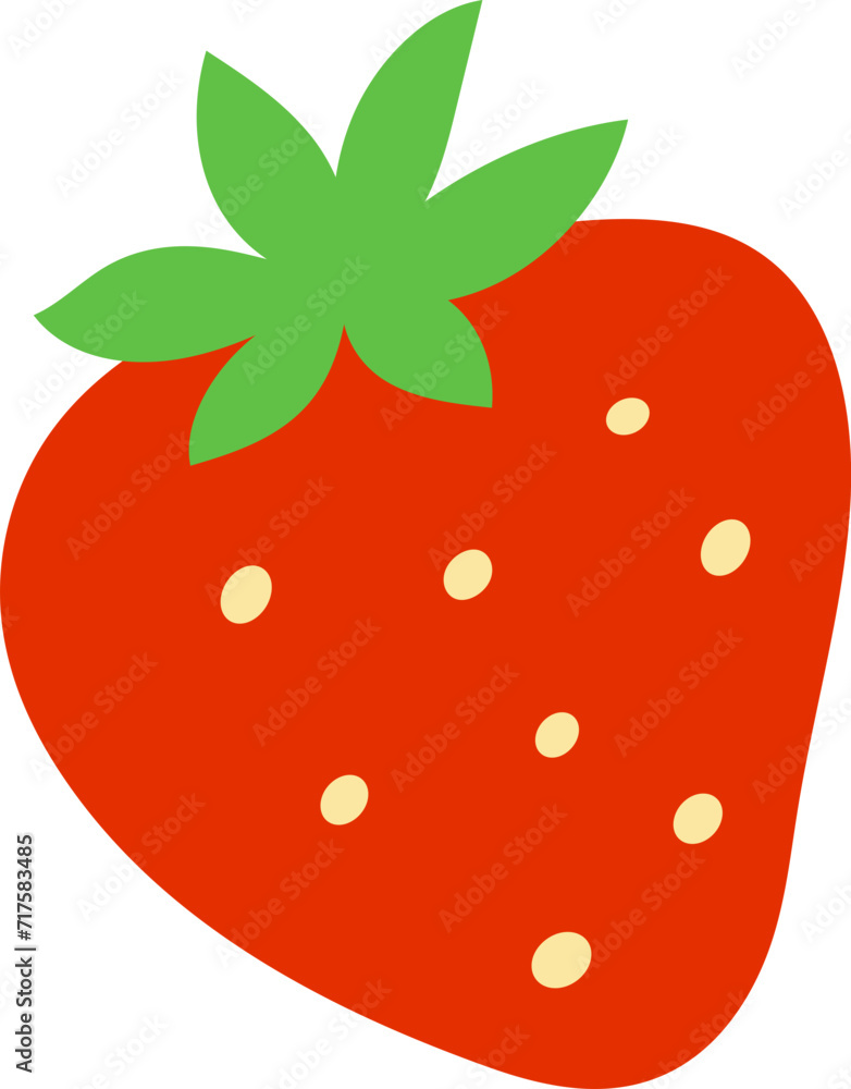 Obraz premium strawberry icon isolated on white background