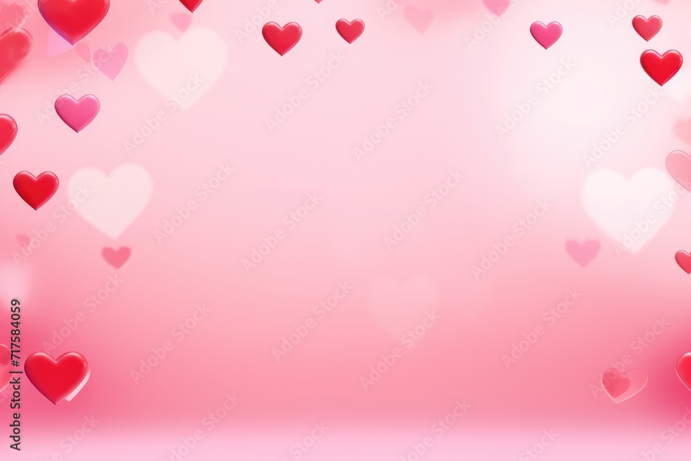 Heartfelt Elegance Pink and Red Hearts Soaring in Valentine's Day Design Heartfelt Elegance Pink and Red Hearts Soaring in Valentine's Day Design