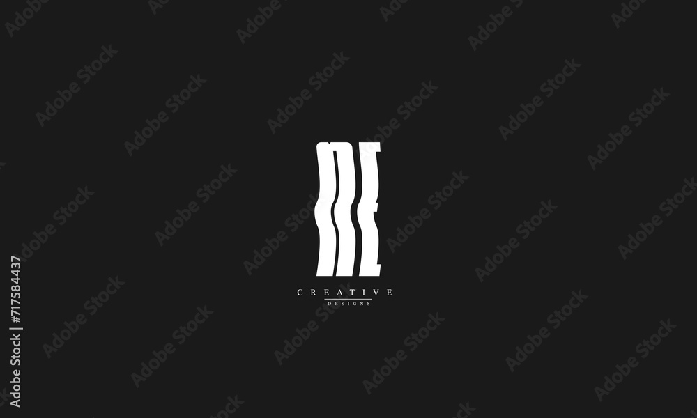 Alphabet letters Initials Monogram logo NE EN N E Alphabet letters Initials Monogram logo NE EN N E