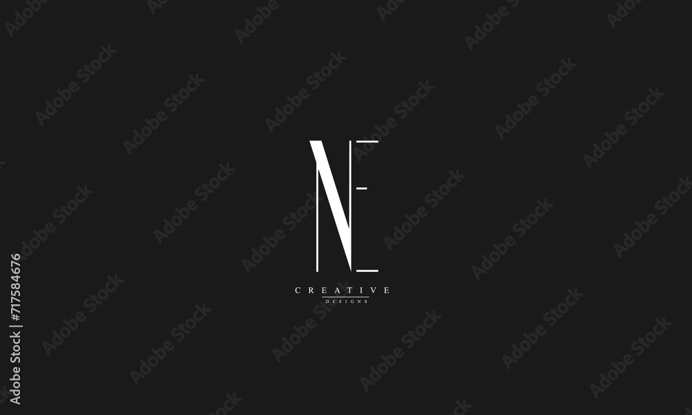 Alphabet letters Initials Monogram logo NE EN N E Alphabet letters Initials Monogram logo NE EN N E