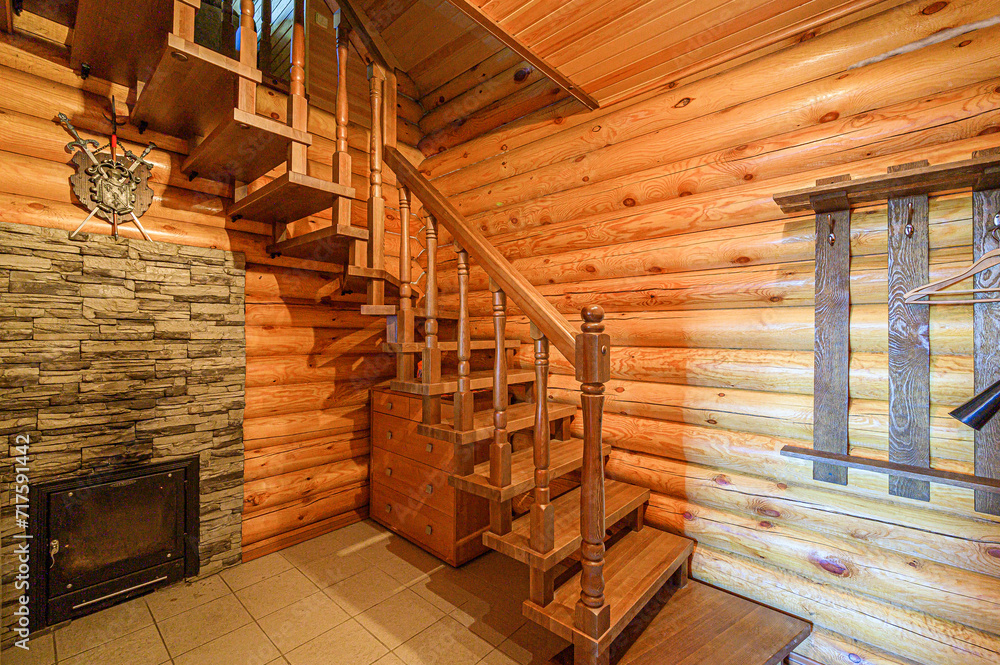 interior apartment room stairs, wooden steps staircase inside house interior apartment room stairs, wooden steps staircase inside house