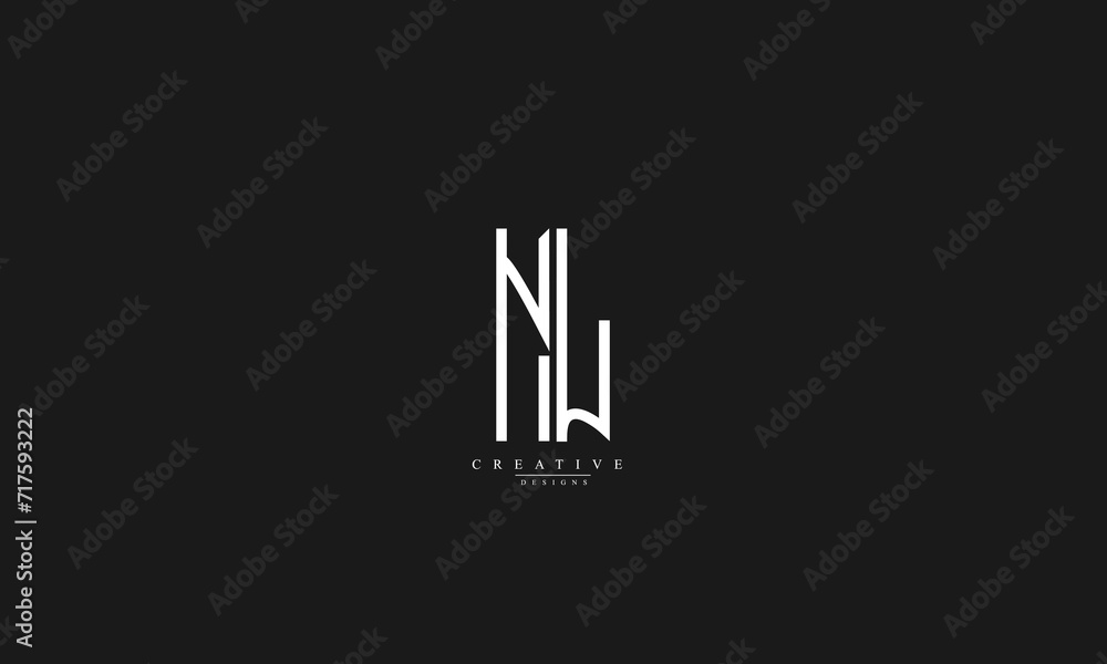 Alphabet letters Initials Monogram logo NL LN N L Alphabet letters Initials Monogram logo NL LN N L